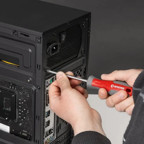 Vista 7 de INTERTOOL Juego de destornilladores y herramientas de precisión con puntas magnéticas y puntas - Phillips, cabeza plana, Torx, hexagonal - Acero