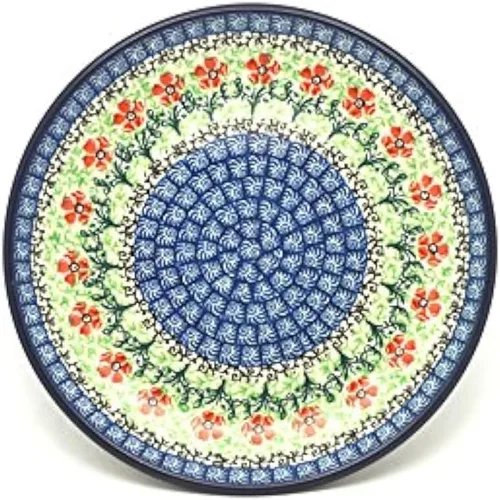 Vista 18 de Plato de cerámica polaca - ensalada/postre (7 3/4") - Estrellas y rayas