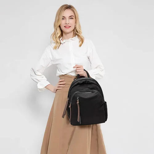 Vista 7 de FANDARE - Mochila para mujer, estilo informal, para niñas, Negro), CC-AA006