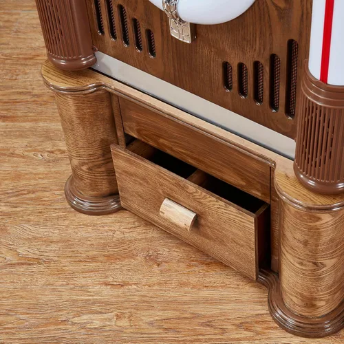 Vista 6 de ARKROCKET Jukebox Saturn V con soporte • Reproductor de discos de vinilo • USB • SD • AUX • Radio FM • MP3 • Reproductor de CD • Luz LED arcoíris •