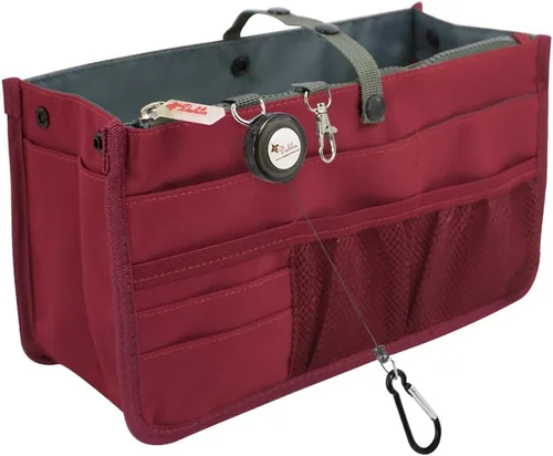 Vista 5 de Dahlia - Organizador de bolso rígido con compartimentos, 21 componentes (modelo patentado)