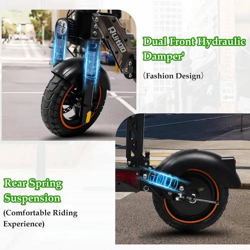 Vista 4 de Scooter eléctrico para adultos, 5600 W/1500 W/1200 W/800 W, scooter eléctrico rápido, 46/40/35 MPH velocidad máxima, batería de 27 Ah/20.8 Ah/15.6
