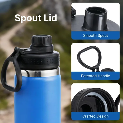 Vista 4 de Tapas de repuesto para botellas de boca ancha Hydro Flask de 12, 16, 18, 20, 32, 64 onzas, accesorios para botellas de agua, combinación de tapas ZH