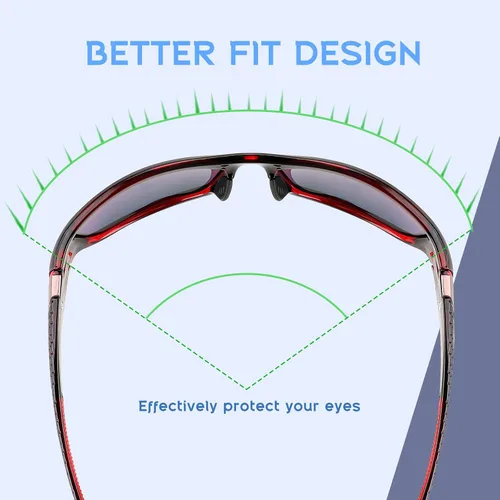 Vista 7 de FEISEDY Gafas de sol deportivas polarizadas clásicas para hombre, conducción nocturna, lentes amarillas, ciclismo, pesca, conducción, B2674