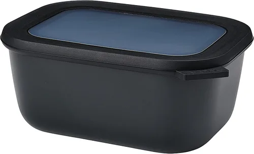 Vista 52 de Mepal Cirqula - Recipiente circular rectangular para almacenar y servir alimentos de 67.6 fl oz / 68 onzas con tapas transparentes, perfecto