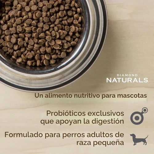 Vista 3 de Diamond Naturals Alimento seco para perros adultos de raza pequeña, pollo y arroz, 6 libras