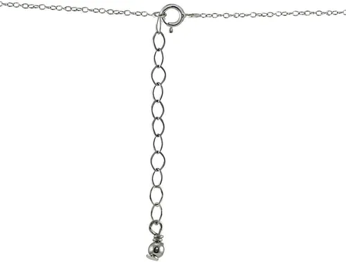 Vista 4 de Collar ceñido de plata esterlina y circonia cúbica redonda y pequeña, delicado