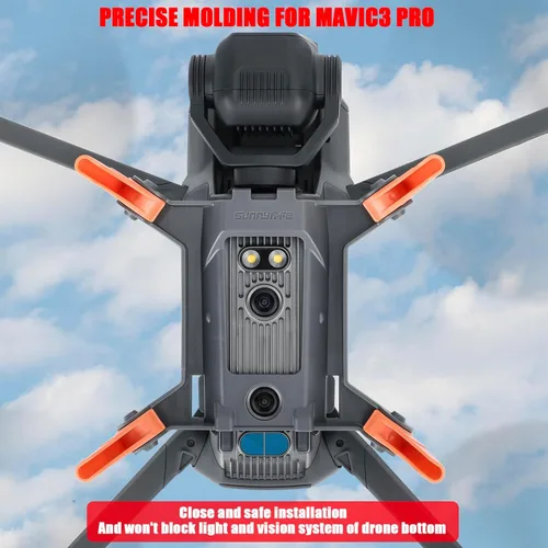 Vista 4 de Mavic 3 Pro Landing Gear Leg Kit extendido plegable para DJI Mavic 3 Pro RC Cámara Drone Accesorios Extensor de altura Extensiones protector