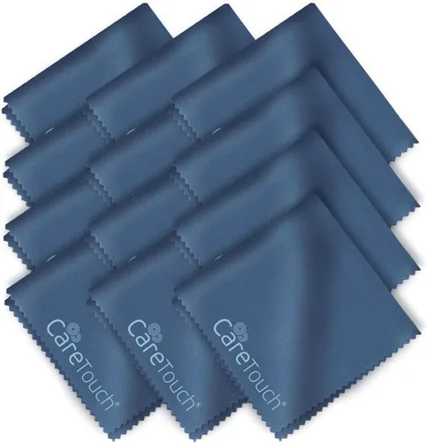 Vista 10 de Care Touch Paquete de 6 paños de limpieza para gafas de microfibra (azul marino)