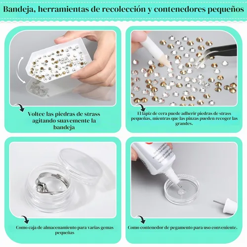 Vista 6 de B7000 Pegamento Transparente con Punta de Precisión, B-7000 Pegamento Adhesivo para Cuentas de Joyería de Viscosidad Media con Lápices Punteadores