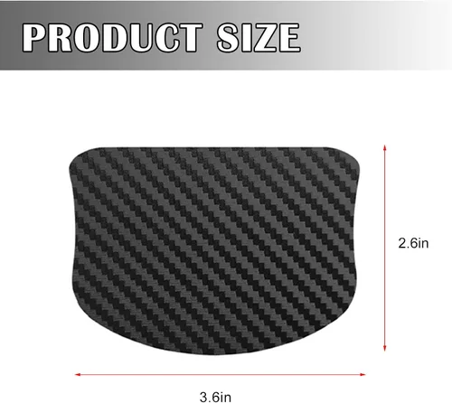 Vista 2 de kingsea 4 protectores de arañazos para manija de puerta de automóvil, textura magnética extraíble de fibra de carbono 3D, textura de fibra