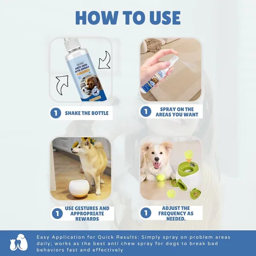 Vista 5 de Spray sin masticar para perros, spray de manzana amarga para que los perros dejen de masticar, puede proteger eficazmente la seguridad de muebles