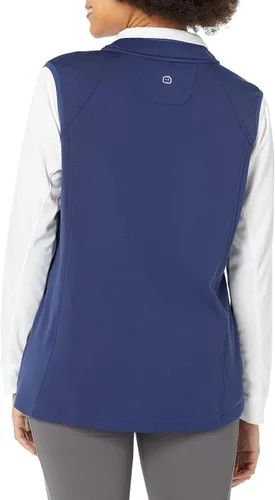 Vista 2 de WonderWink Chaleco de forro polar con cremallera completa para mujer
