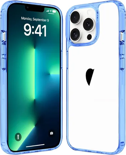 Vista 9 de JJGoo Compatible con iPhone 13 Pro Max, transparente, a prueba de golpes, delgada, antiarañazos, carcasa protectora de policarbonato duro
