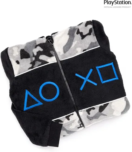 Vista 3 de PlayStation Onesie Boys All In One Camo Game Kids, gris