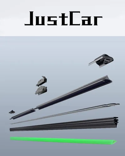 Vista 2 de JustCar - 3 limpiaparabrisas para Jeep Wangler 2007-2017 y Jeep Wrangler JK 2008-2018, repuesto de equipo original - 15, 15 y 12E pulgadas - juego