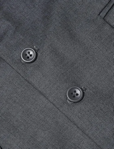 Vista 5 de COOFANDY Chaleco de traje de negocios para hombre chaleco ajustado para boda