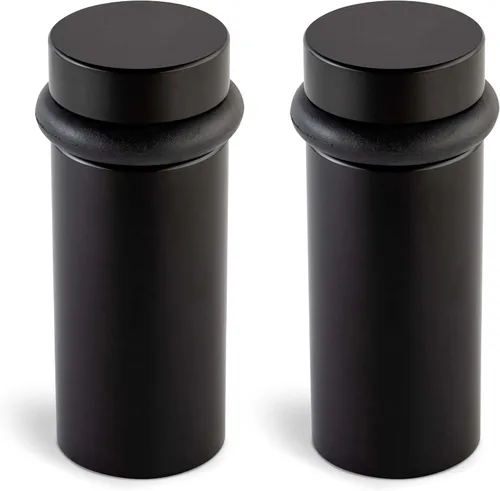 Vista 42 de Mega Handles Tope de Puerta de Piso, Tope Negro de Instalación Rápida Protector de Pared, Protectores de Pared contra Pomos de Puerta, Tope