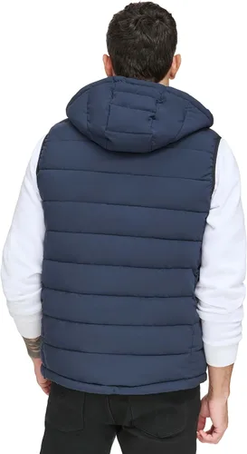 Vista 4 de Calvin Klein Men's Lightweight Packable Hooded Puffer Vest