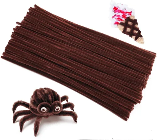 Vista 8 de Eppingwin Limpiapipas multicolor, tallos de felpilla de 12 pulgadas para manualidades, limpiapipas, suministros de manualidades para proyectos