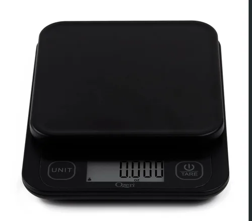 Vista 2 de Ozeri Báscula de jardín y cocina II, con tecnología de graduación variable 420® de 0.1 g (0.005 oz) Measures most delicate garden herbs and greens
