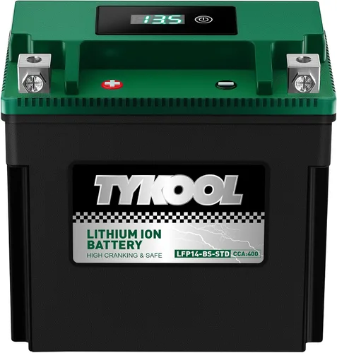 Vista 19 de TYKOOL LFP4L-BS-STD - Batería de litio de 12 V, sustituye a YTX4L-BS, 140CCA 3Ah, se adapta a ATV motocicleta, scooter, cortacésped, compatible