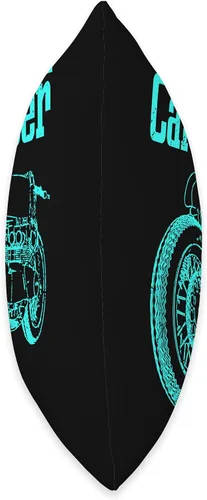 Vista 2 de Cafe Racer Biker Men Women Adult Teens Boys Girls Kids Youth Throw Pillow