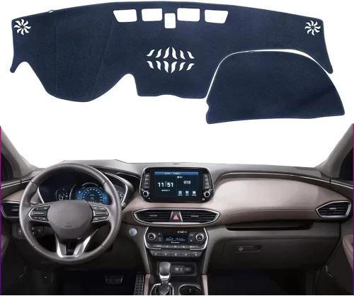 Vista 18 de Cubierta de tablero de coche Compatible con BMW X5 F15 2014 2015 2016 2017 2018 con transmisión a la izquierda Forro de alfombra de tablero