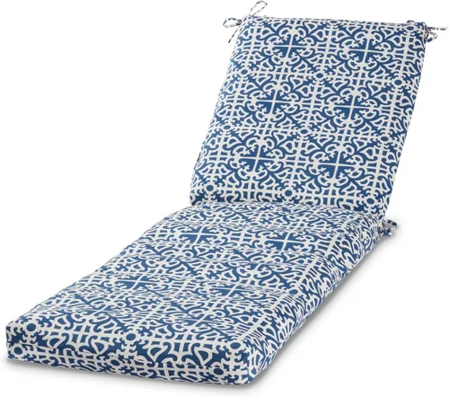 Vista 74 de Cojín reversible para silla de descanso para exteriores, color blanco tropical