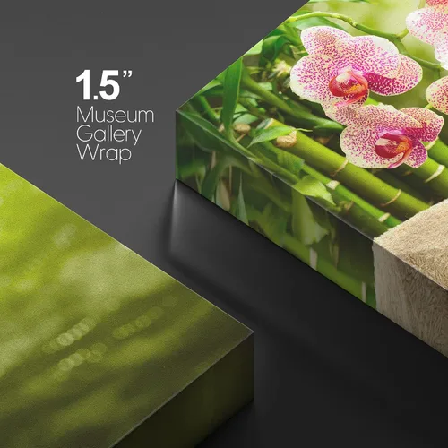 Vista 4 de wall26 Lienzo Impreso Arte de Pared Meditación Yoga Masaje Piedras Flores de Orquídea Rosa Naturaleza Vida Silvestre Fotografía Realismo Paisaje