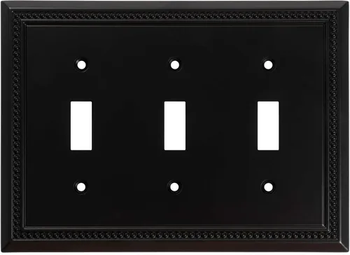 Vista 70 de Henne Bery Sunken Pearls - placa decorativa de pared, placa decorativa de pared, tapa de salida de la placa del interruptor, aleación de zinc sólida
