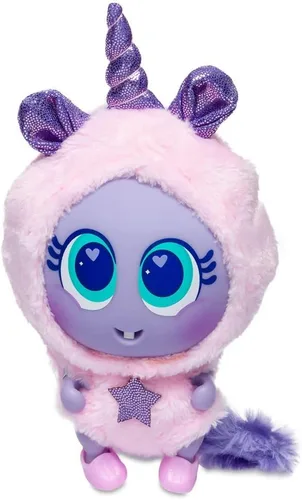 Vista 2 de Nerlie Distroller - Lindo disfraz de castor rosa con capucha de unicornio y zapatos rosados para muñeca Ksimerito Neonate