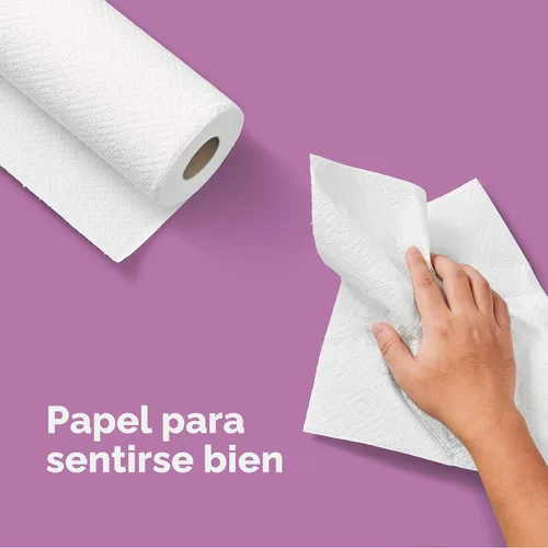 Vista 5 de Amazon Aware Toallas de papel de bambú, 12 rollos, 2 capas, certificado FSC, 150 hojas, 1800 unidades, paquete de 12, sin plástico, color blanco