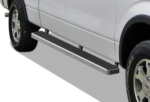 Vista 13 de APS Estribos (barras laterales y escalones laterales) compatibles con Ford F150 SuperCrew Cab 2009-2014 con caja de 5.5 pies (requiere perforación)