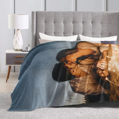 Vista 3 de Manta personalizada con fotos de texto, manta personalizada con imágenes para familia, padre, madre, perros o mascotas, regalo del día de San