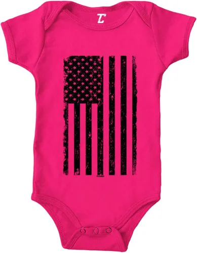Vista 11 de Tcombo Bandera americana negra envejecida - Body de Estados Unidos Negro - Lámina dorada