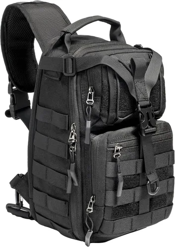Vista 11 de NICGID Mochila militar táctica Daypack Molle Army Assault Pack Bug Out Bag Viaje Pesca Senderismo Trekking Mochila