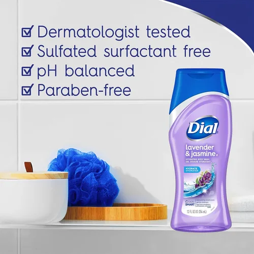 Vista 5 de Dial Gel de baño, lavanda y jazmín, 12 onzas (paquete de 6)