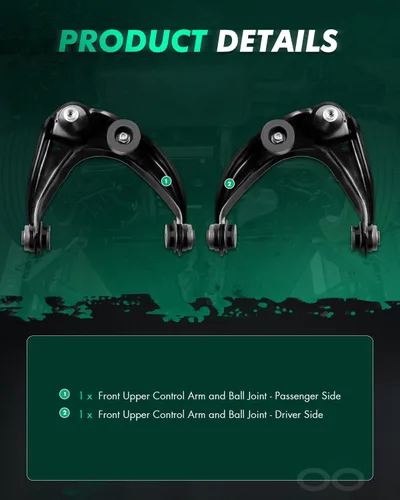 Vista 3 de Kit de suspensión SCITOO de 2 piezas, 2 brazos de control superior, compatible con Mercury Milan 2006 – 2011, 2006 – 2012, Ford Fusion 2003 – 2008