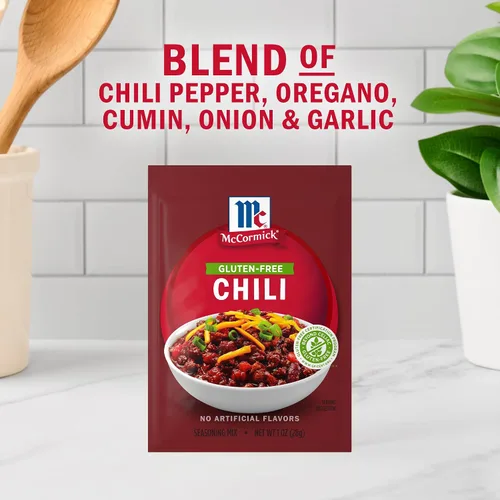 Vista 4 de McCormick Mezcla de condimentos de chile sin gluten, 1 onza
