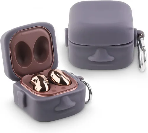 Vista 5 de Funda de silicona para Samsung Galaxy Buds FE (2023) / Buds2 Pro (2022) / Buds 2 (2021) / Buds Pro (2021) / Buds Live (2020) auriculares con bonito