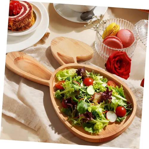 Vista 6 de Cabilock Tabla de cortar de conejo de Pascua, tabla de cortar de cocina, plato de conejo en forma de queso, postre, bandeja para servir charcutería