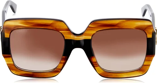 Vista 3 de Gucci gafas de sol GG-0178-S 004 Transparente Havana - Shiny Black - Marrón Gradient lenses