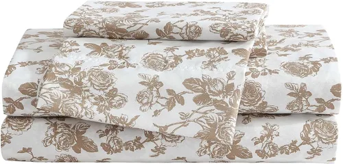 Vista 35 de Betsey Johnson - Juego de sábanas de tamaño individual, ropa de cama de microfibra con estampado Nerdy Teddies con sábana bajera de bolsillo