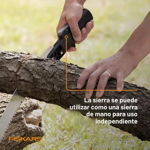 Vista 9 de Fiskars XtendControl - Podadora de árbol de 6 pies con sierra de triple molienda de 15 pulgadas x 1, poste de extensión individual de 3 a 6 pies