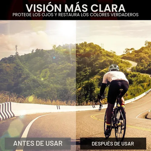 Vista 4 de ROIBEAO Gafas de Ciclismo Profesionales para Hombre y Mujer, Lentes de Sol Deportivos con Protección UV para Béisbol, Ciclismo, Correr, Conducir