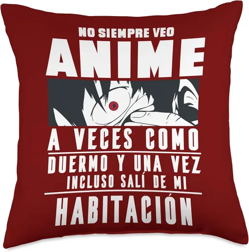 Vista 4 de Regalos Originales Manga Anime Para Chicas Chicos No Siempre Veo Anime Manga para Mujer Adulto Hombre Cojín 16 x 16 pulgadas, Multicolor