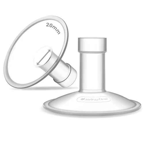 Vista 56 de Maymom MyFit Crater Series - Protector de pecho pequeño de 0.394 in con diseño de dos piezas compatible con piezas de bomba Medela; reemplazo