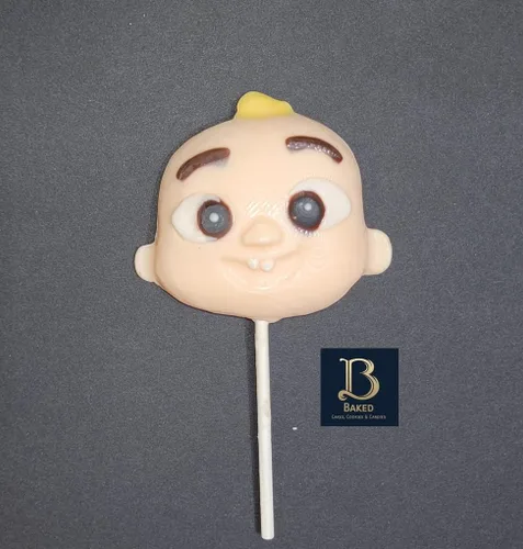 Vista 2 de Molde para piruletas de caramelo de chocolate Baby Face JJ Melonhead