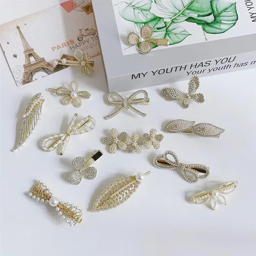 Vista 5 de QTMY 20 pinzas para el cabello para mujeres y niñas, regalo sorpresa, caja de joyería, accesorios de moda